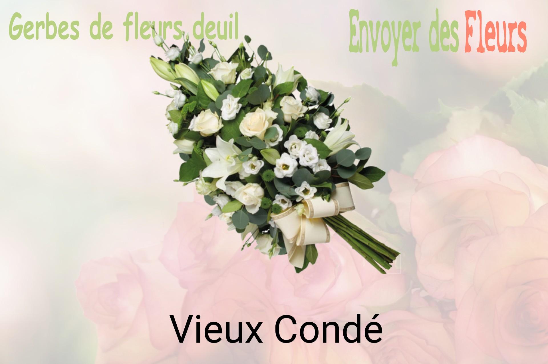Gerbe de fleurs de deuil livrée à Vieux-Condé